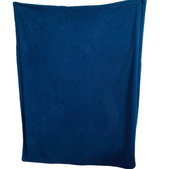 Zak & Zoey Football Sport Blue Sherpa Baby Blanket 39" X 30" - Picture 3 of 4